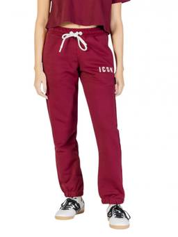 Icon Denim Los Angeles - Maroon Cotton Logo Activewear Joggers