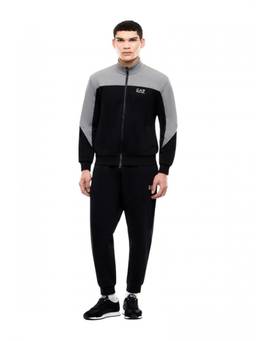 EA7 Emporio Armani - Black Color Block Tracksuit