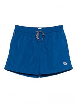 Paul Smith - Blue Zebra logo swim shorts