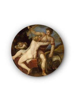 The Artment - Venus And Adonis Canvas (matte Finish)- Multi