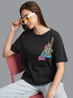 Free Authority - Disney Villains Printed Relaxed Fit T-Shirt For Women