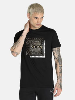 Puma - X One8 Gold Foil Tee Men Black T-shirt