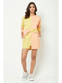 HOUSE OF S - Peach And Yellow Co-Ord (Set of 2)