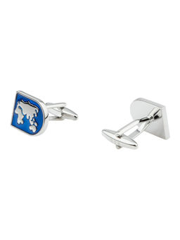 The Tie Hub - Half Globe Blue Cufflinks