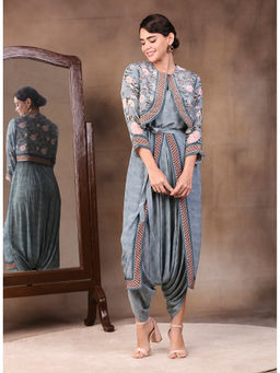 Soup by Sougat Paul - Printed Jumpsuit (Set of 2)