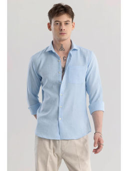 Snitch - Linen Line Blue Stripe Shirt
