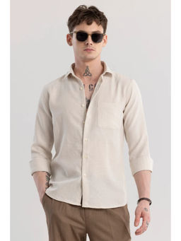 Snitch - Linen Line Cream Stripe Shirt