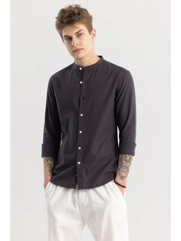 Snitch - Linen Elegance Dark Grey Shirt