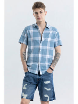 Snitch - Delfina Blue Checks Shirt