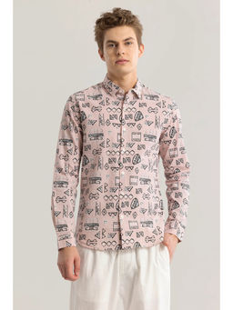 Snitch - Arti Pink Printed Shirt