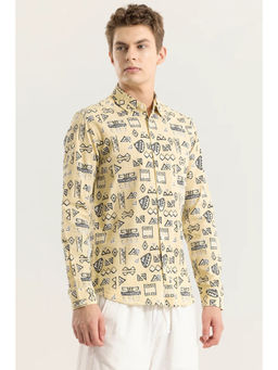 Snitch - Arti Yellow Printed Shirt