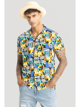 Snitch - Multi-Color Printed Cuban Shirt