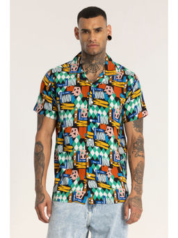 Snitch - Multi-Color Printed Cuban Shirt