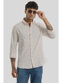 Snitch - Sacha Peach Checks Shirt