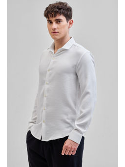 Snitch - White Solid Shirt