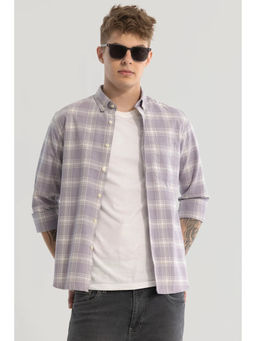 Snitch - Lavender Checks Oxford Shirt