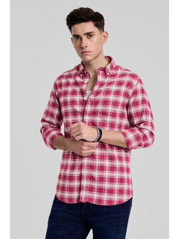 Snitch - Red Checks Slim FIt Shirt