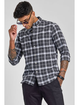 Snitch - Grey Checks Oxford Shirt