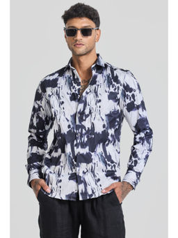Snitch - Slate Grey Abstract Shirt