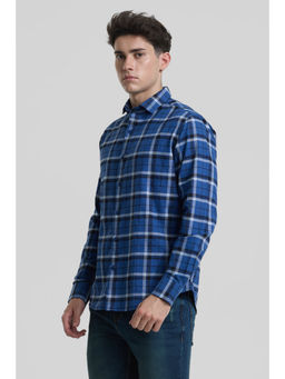 Snitch - Blue Checks Slim Fit Shirt
