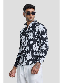 Snitch - Black Printed Shirt