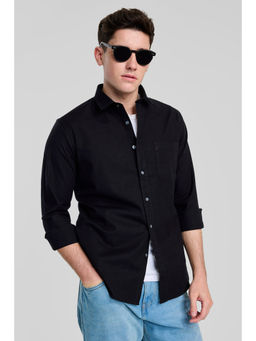 Snitch - Black Slim Fit Shirt