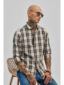 Snitch - Multi-Color Checks Slim Fit Shirt