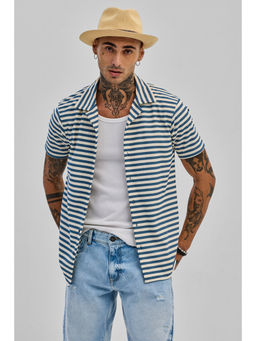 Snitch - Blue Stripes Boxy Fit Shirt
