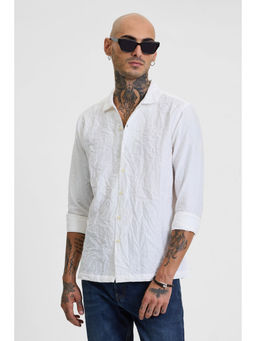 Snitch - White Crinkle Shirt