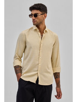 Snitch - Yellow Stripes Slim Fit Shirt