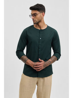 Snitch - Dark Green Slim Fit Shirt