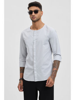 Snitch - Light Grey Slim Fit Shirt