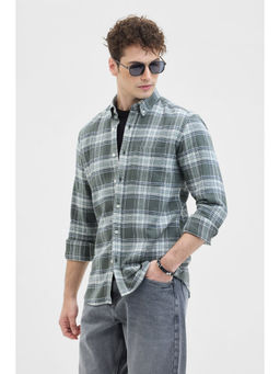 Snitch - Green Plaid Button Down Shirt