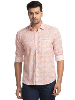 Park Avenue - Men Slim Fit Cotton Floral Multi-Color Casual Shirt