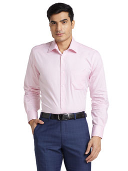 Park Avenue - Men Comfortable Fit Cotton Solid Pink Formal Shirt