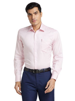 Park Avenue - Men Comfortable Fit Cotton Solid Pink Formal Shirt