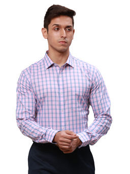 Park Avenue - Men Slim Fit Cotton Checks Multi-Color Formal Shirt