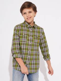 Jack & Jones Junior - Boys Regular Fit Green Shirt