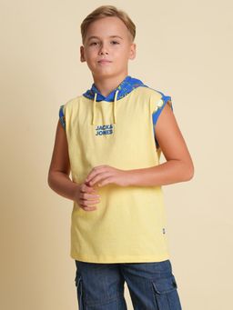 Jack & Jones Junior - Boys Regular Fit Yellow T-shirt