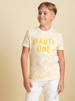 Jack & Jones Junior - Boys Regular Fit Yellow T-shirt