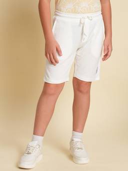 Jack & Jones Junior - Boys Regular Fit White Shorts