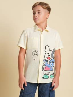 Jack & Jones Junior - Boys Regular Fit Yellow Shirt