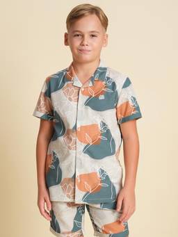 Jack & Jones Junior - Boys Regular Fit Beige Shirt