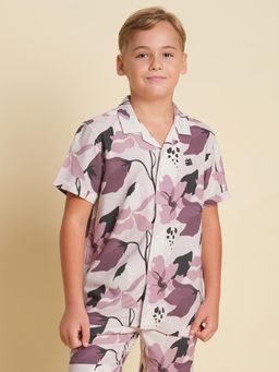 Jack & Jones Junior - Boys Regular Fit Purple Shirt