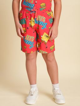 Jack & Jones Junior - Boys Regular Fit Red Shorts