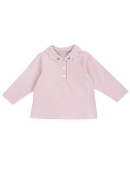 Chicco - Girls Pink Self Design Long Sleeves T-shirt