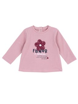 Chicco - Girls Pink Printed Long Sleeves T-shirt