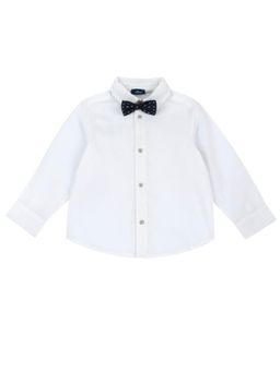 Chicco - Boys White Long Sleeves Shirt with Bow