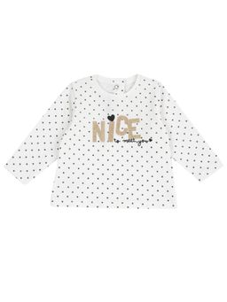 Chicco - Girls White Printed Long Sleeves T-shirt