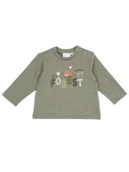 Chicco - Boys Green Printed Long Sleeves T-shirt
